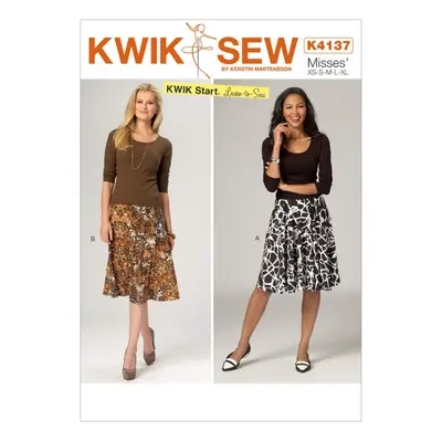 KWIK-SEW PATTERNS K4137 Misses' Skirts (X-Small-X-Large)