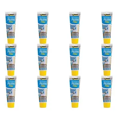 Everbuild Flexible Decorators Filler, White, ml EASIFLEX (Pack of 12)