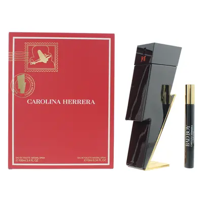 Carolina Herrera Bad Boy Piece Gift Set: Eau de Toilette 100ml - Eau de Toilette 10ml