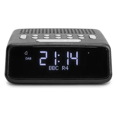 (White) Bedside Alarm Clock with large LCD VA Display, white