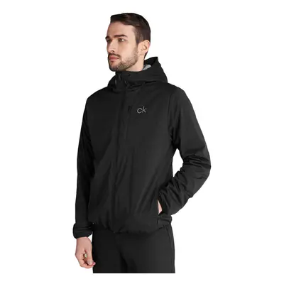 (M, Black) Calvin Klein Mens Ultron Hooded Thermal Lightweight Stretch Golf Jacket