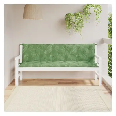 vidaXL Bench Cushions pcs Leaf Pattern 70.9""x19.7""x2.8"" Fabric