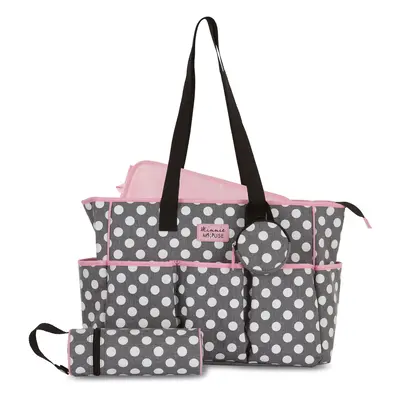 Cudlie Tote Diaper Bag and Changing Pad Minnie Mouse Polka Dot Print