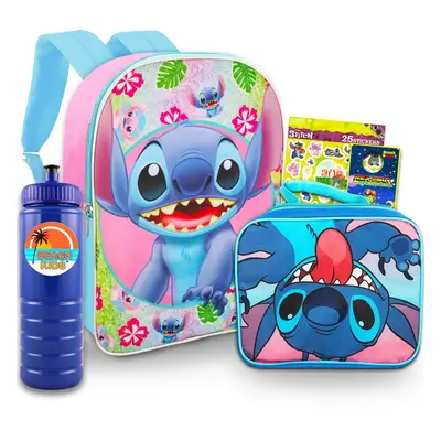 Lilo And Stitch School Backpack and Lunch Bag Bundle Pc Bundle With Stitch School Bag Stitch Lun