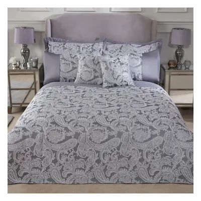 Maison Duchess Paisley Luxury Duvet Cover Sets King Size Bed Silver Bedding Set