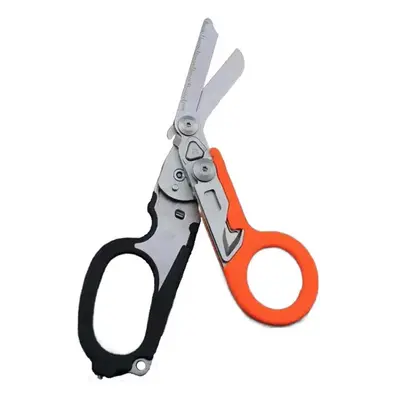 (Black orange) Multifunction scissors Tactical scissors folding medical scissors First Aid Outdo