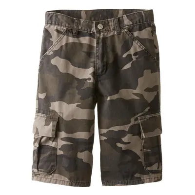 Wrangler Authentics boys Classic Cargo shorts Dark Khaki Camo US