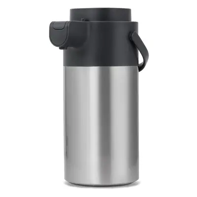 (4000 ml, Silver) 4L Airpot Coffee Dispenser with Pump Stainless Steel Vacuum Insulated Thermal 