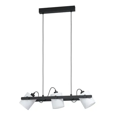 Hanging Ceiling Pendant Light Black White Adjustable Spots Bulb Kitchen Lamp