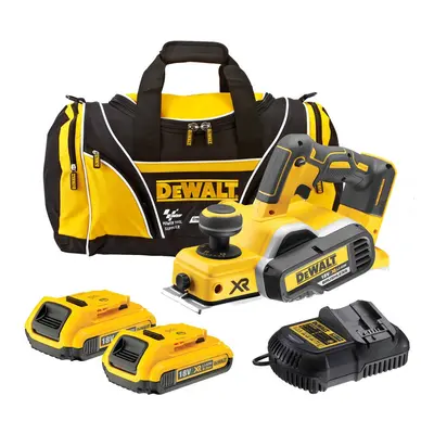 Dewalt DCP580 D2 18v XR Cordless Brushless Planer + x 2.0ah Batt, Charger + Bag