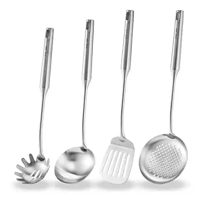 304 Stainless Steel Kitchen Utensil Set, Pcs Cooking Utensil, Includes Slotted Spoon, Spaghetti 