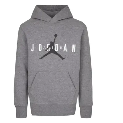 Nike Jordan Boys' Fleece Pullover Hoodie (Carbon Heather Large)