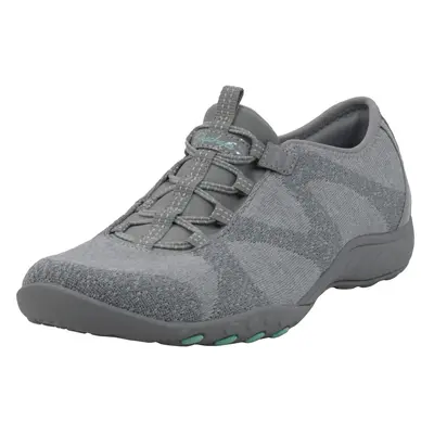 Skechers Womens Breathe Easy-Opportuknity Sneaker Grey/Mint 7.5 US