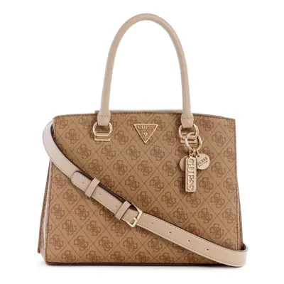 GUESS Noelle Girlfriend Satchel Latte Logo