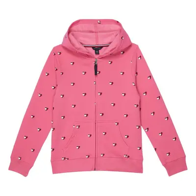 Tommy Hilfiger Girls' Full-Zip Fleece Hoodie Sweatshirt with Front Poc