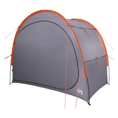 vidaXL Storage Tent Lightweight Tent Utility Tent Grey and Orange Waterproof