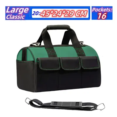 (20 inch Classic) Upgrade Heighten large capacity Tool Bag Thickened 1680D Oxford Waterproofed W