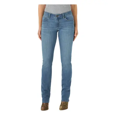 Wrangler Women's Misses Western Mid Rise Stretch Straight Leg Jean Br