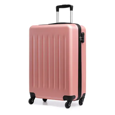 (19 inch) Nude Color ABS Hard Shell Suitcase With Size