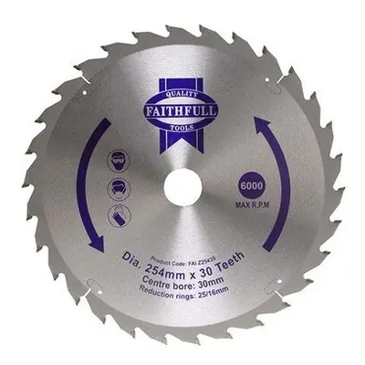 Faithfull FAIZ25024 Circular Saw Blade x 16/25/30mm x 24T Fast Rip