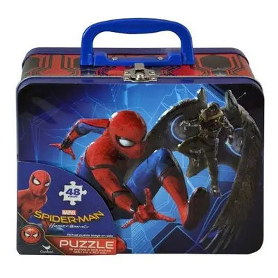 Spiderman Homecoming Lunch Tin Box with 48pc puzzle inside