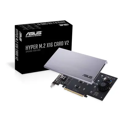 ASUS Hyper M.2 X16 PCIe 3.0 X4 Expansion Card V2 Supports NVMe M.2 (