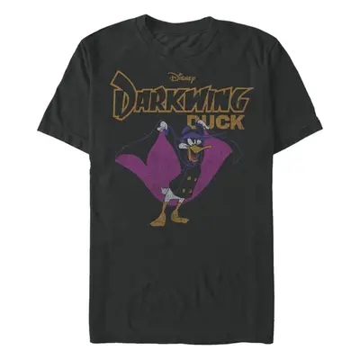 Disney Big Darkwing Dark Duck Men's Tops Short Sleeve Tee Shirt Black