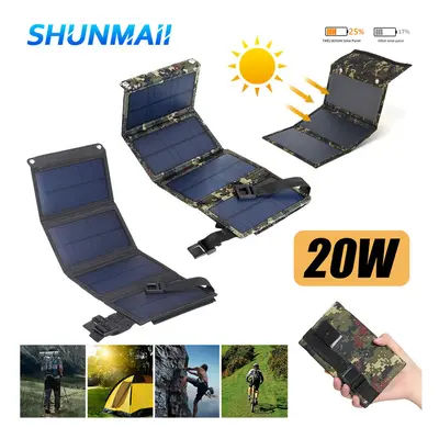 (20W 5V) 20W/30W 5V Cell Charger Dual Usb Solar Power Panel Foldable Emergency Charging Panel fo