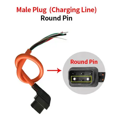 (TS TC Plug Round) For Super Soco Ts Tc Original Motorcycle Accessories Body Charging Plug Batte