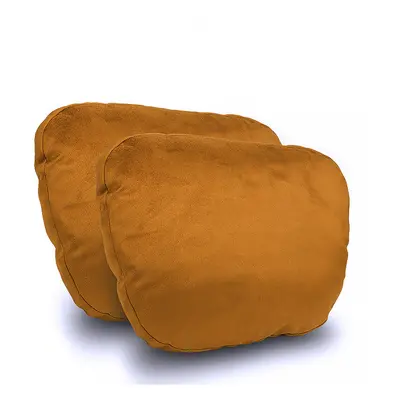 (2pcs Brown pillow) Quality Car Headrest Neck Support Seat / Maybach Design Class Soft Universal