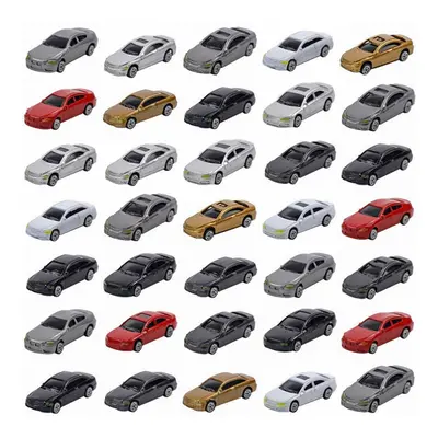 50Pcs 1:87 HO Scale Model Car Painted Car Models HO/TT Scale