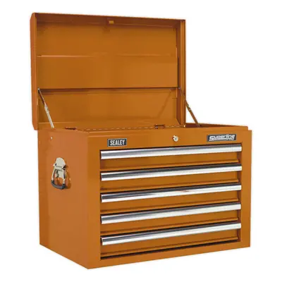 660 x x 490mm ORANGE Drawer Topchest Tool Chest Storage Unit - High Gloss