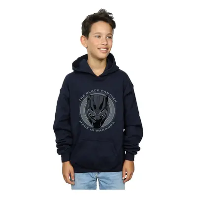 (7-8 Years, Navy Blue) Marvel Boys Black Panther Made in Wakanda Hoodie