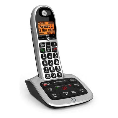 BT Cordless Landline House Phone with Big Buttons, Advanced Nuisance Call Blocker, Digital Answe