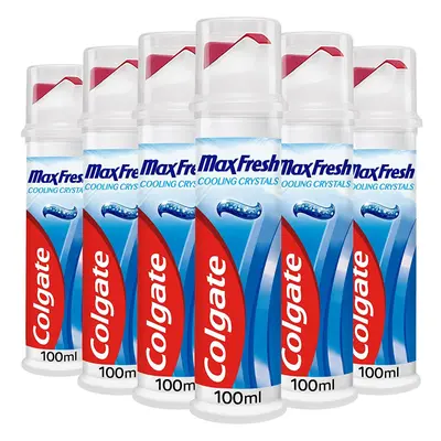 Colgate Max Fresh Cooling Crystals Fluoride Toothpaste Pump, ml - Pack of