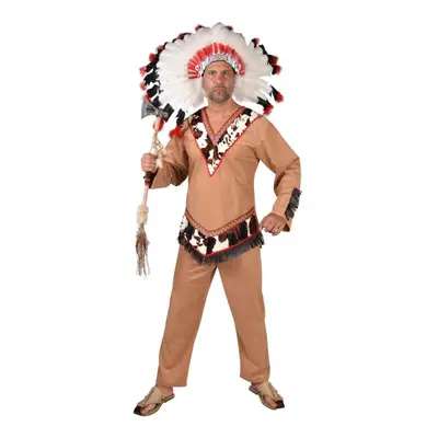 (XXL/XXXL Plus Size ) Native American Indian Male , Wild West Costume