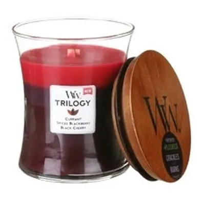 WoodWick - Sun Ripened Berries Trilogy Vase (berry ripening in the sun) - Scented candle 275.0g