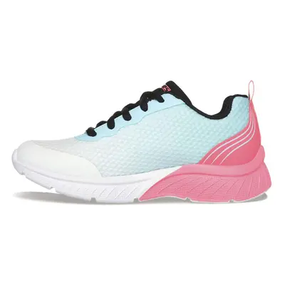 Skechers Kids Girls Microspec Max Plus-Echo Speed Sneaker White/Coral