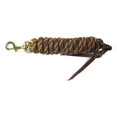 Hamilton Cowboy Braided Rope Lead MultiWeave Brown Thick x Long