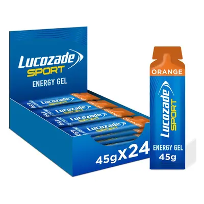 24x45g Lucozade Sport Dual-Fuel Energy Gels, Orange