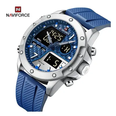 (blue, 260mm) Naviforce Watches For Men Sports Digital Waterproof Multifunction Luminous Wristwa