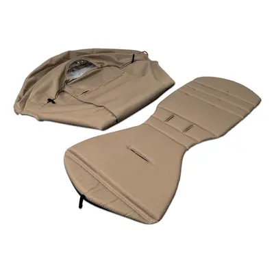 (khaki) Stroller Accessories Canopy Cover Seat Cushion For babyyoya babytime Sunshade Cover Seat