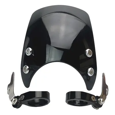 (black) Motorcycle 39mm-41mm Windshield Windscreen Black/Smoke/Clear For 883