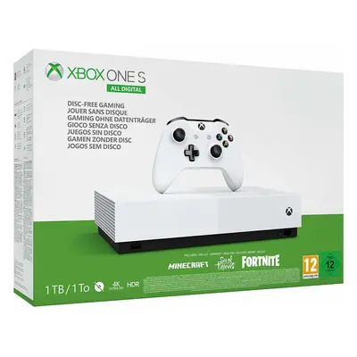 Xbox One 1TB All-Digital (Minecraft / Sea of Thieves / Fortnite)