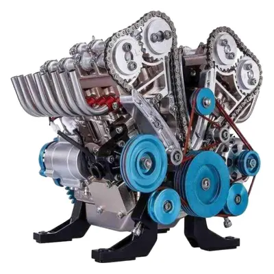 Engine Model Desktop Engine, 8-cylinder-inline Car Engine Model Building Kit Adult Mini Engine M