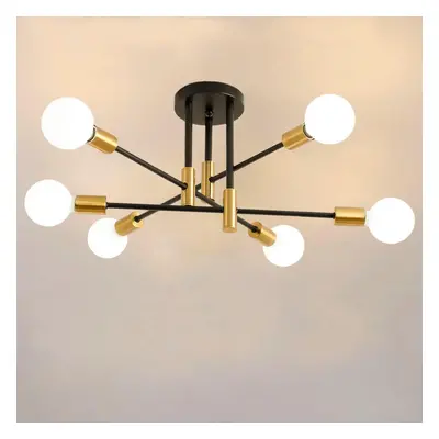 (6-light) Modern pendant lamp fixture, creative semi-flush ceiling light