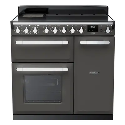 Rangemaster Estel Deluxe ESDL90EIPSLT/CM1 90cm Electric Range Cooker with Induction Hob - Slate 