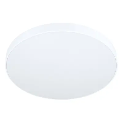 Flush Ceiling Light Colour White Shade White Plastic Bulb LED 24W Included