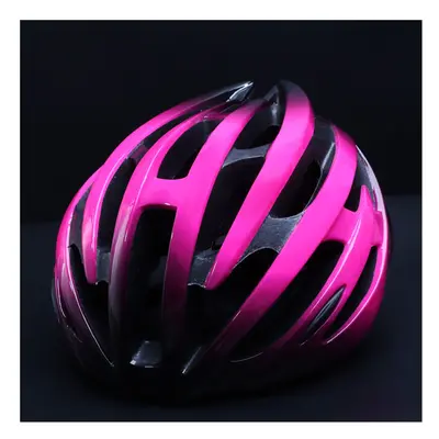 (M 54-60cm, Pink black) Road Bike Helmet MTB Ultralight Sports Racing Helmet Mountain Outdoor