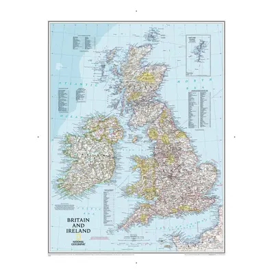 Maps: Britain and Ireland Classic Wall Map - x cm